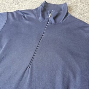 Patagonia Mens Capilene Quarter Zip Pullover Size Medium Blue Base Layering